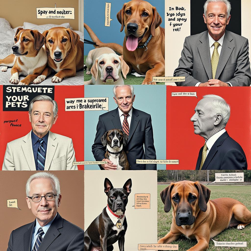 Bob Barker Animal Rights Collage