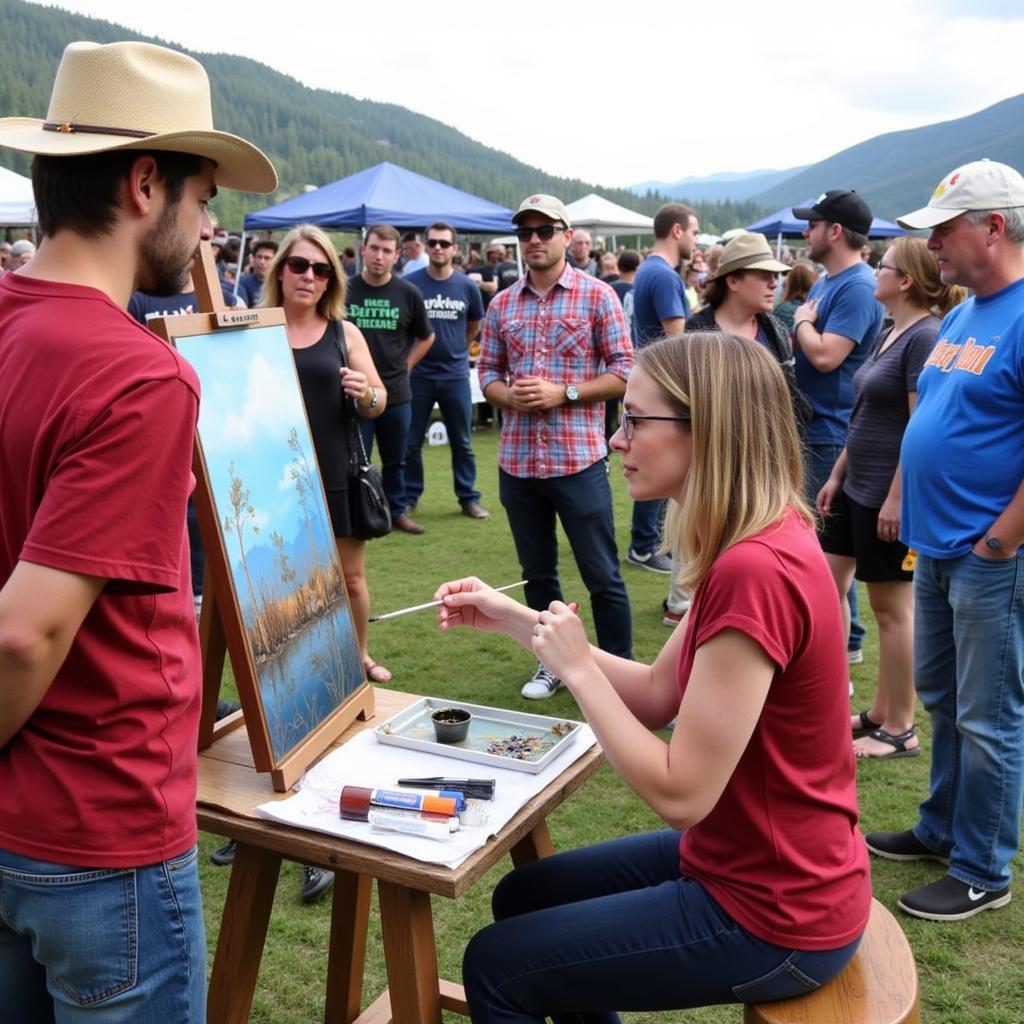 Breckenridge Art Festival Artist Demonstration