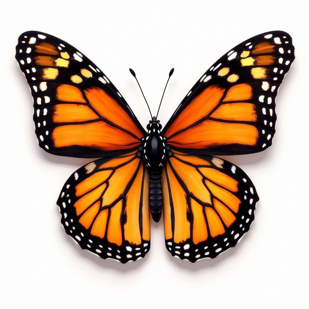 Digital Illustration of Monarch Butterfly