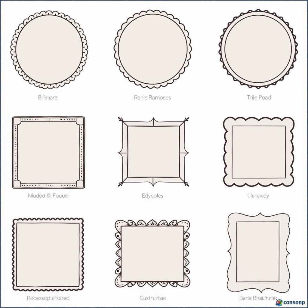 Variety of Button Art Templates