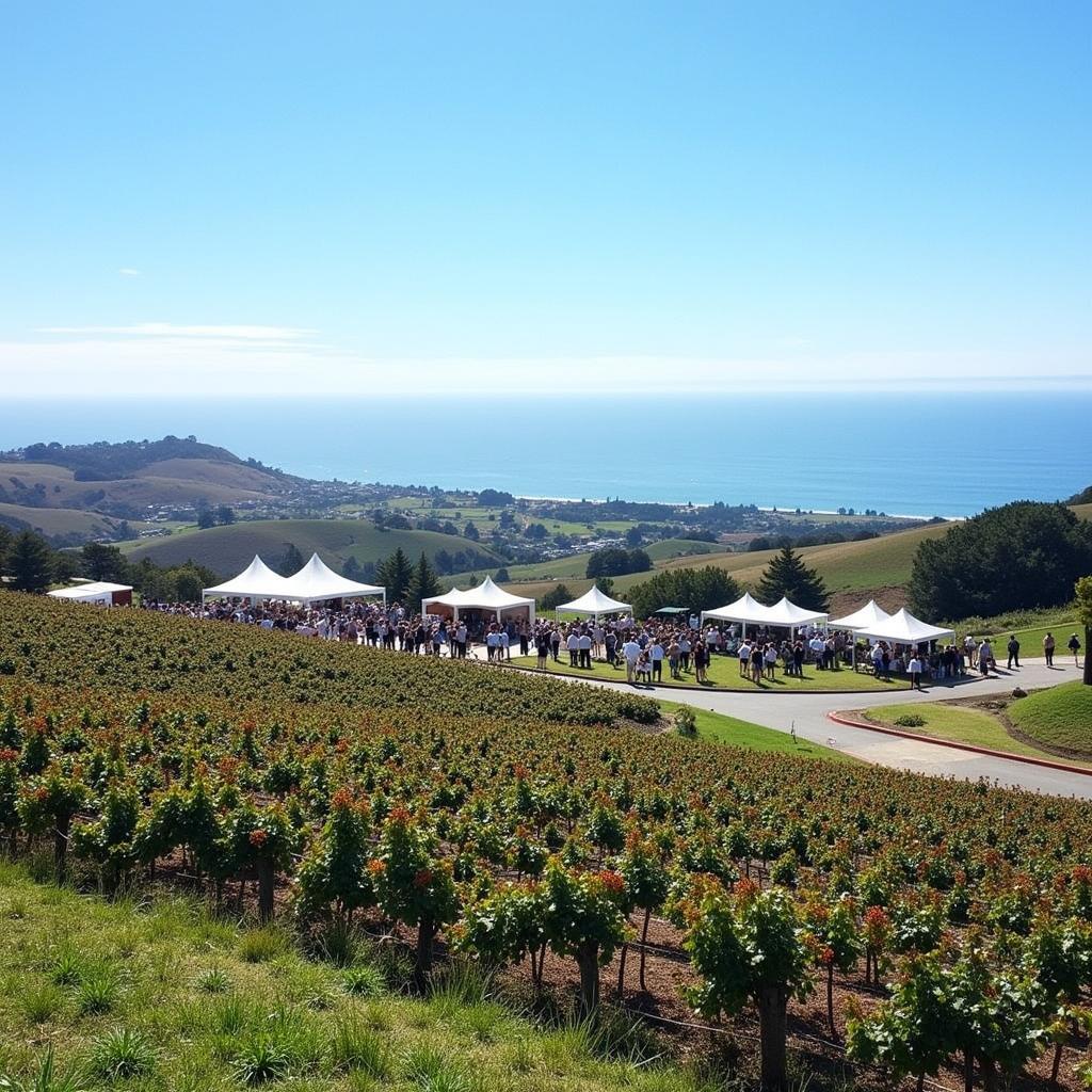 Cambria Art and Wine Festival Coastal View