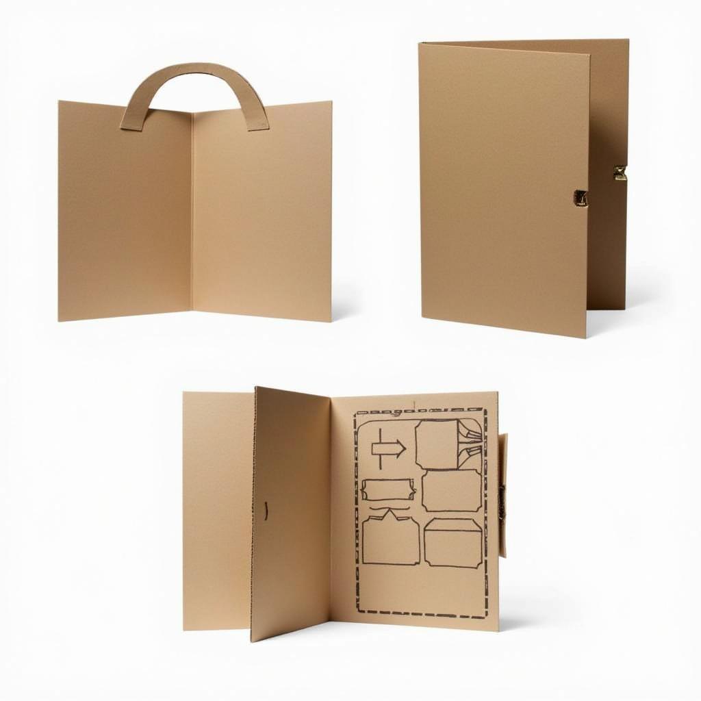 Examples of Cardboard Art Portfolios