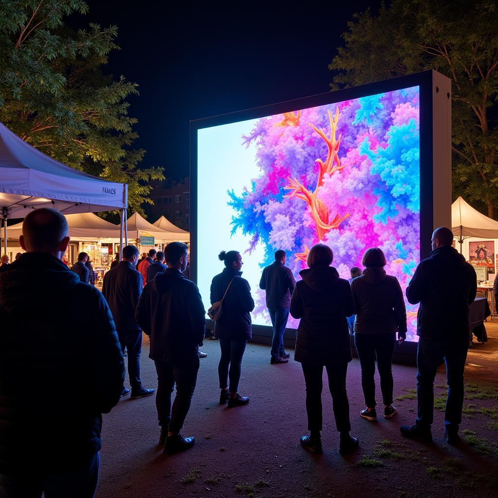 Digital Art Display at Catawba Valley Festival