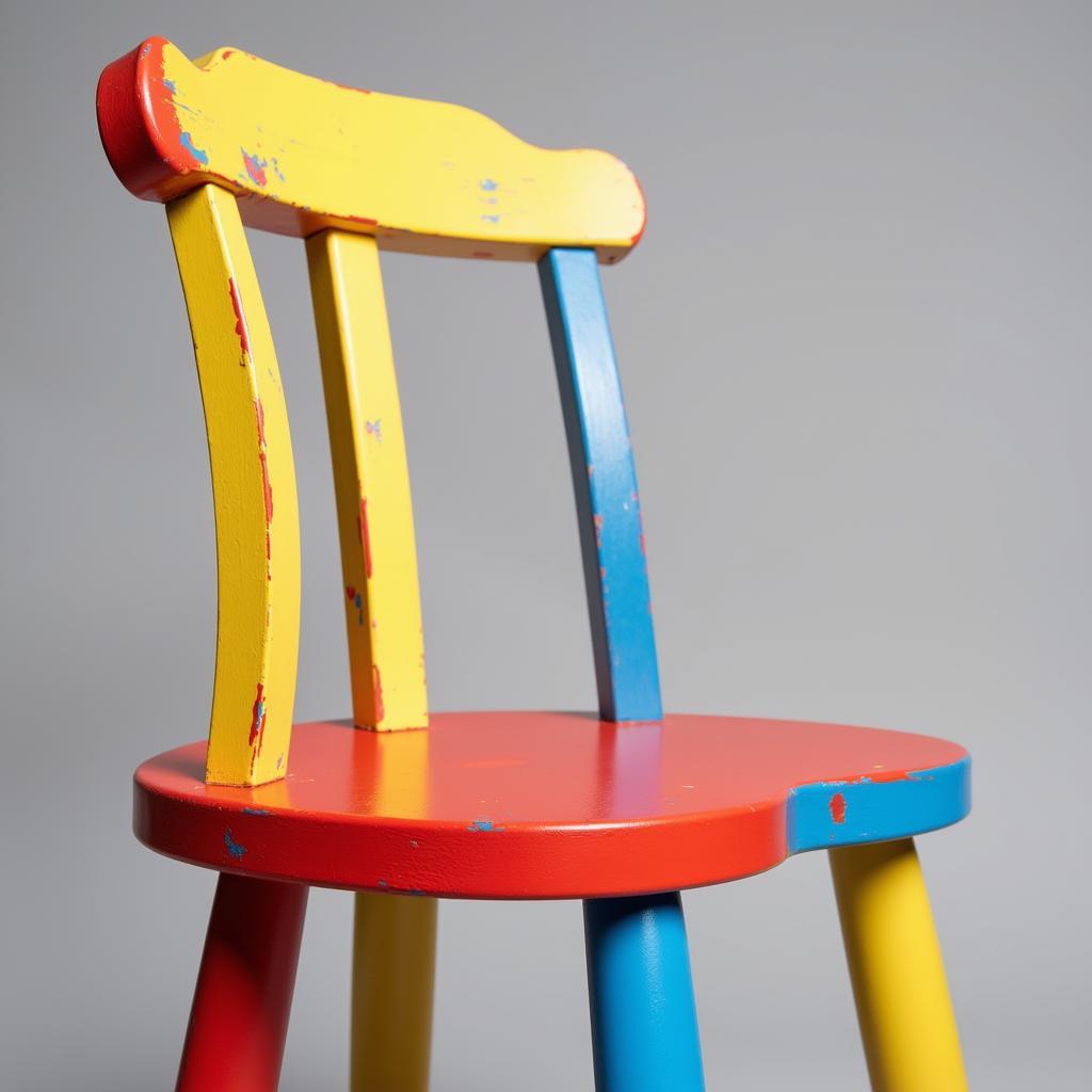 Chair Pop Art with Bright Colors