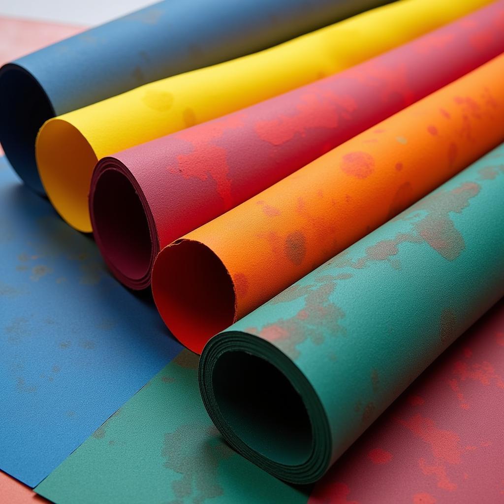 Chalk art paper with a variety of vibrant colors, showcasing its versatility for different art projects.