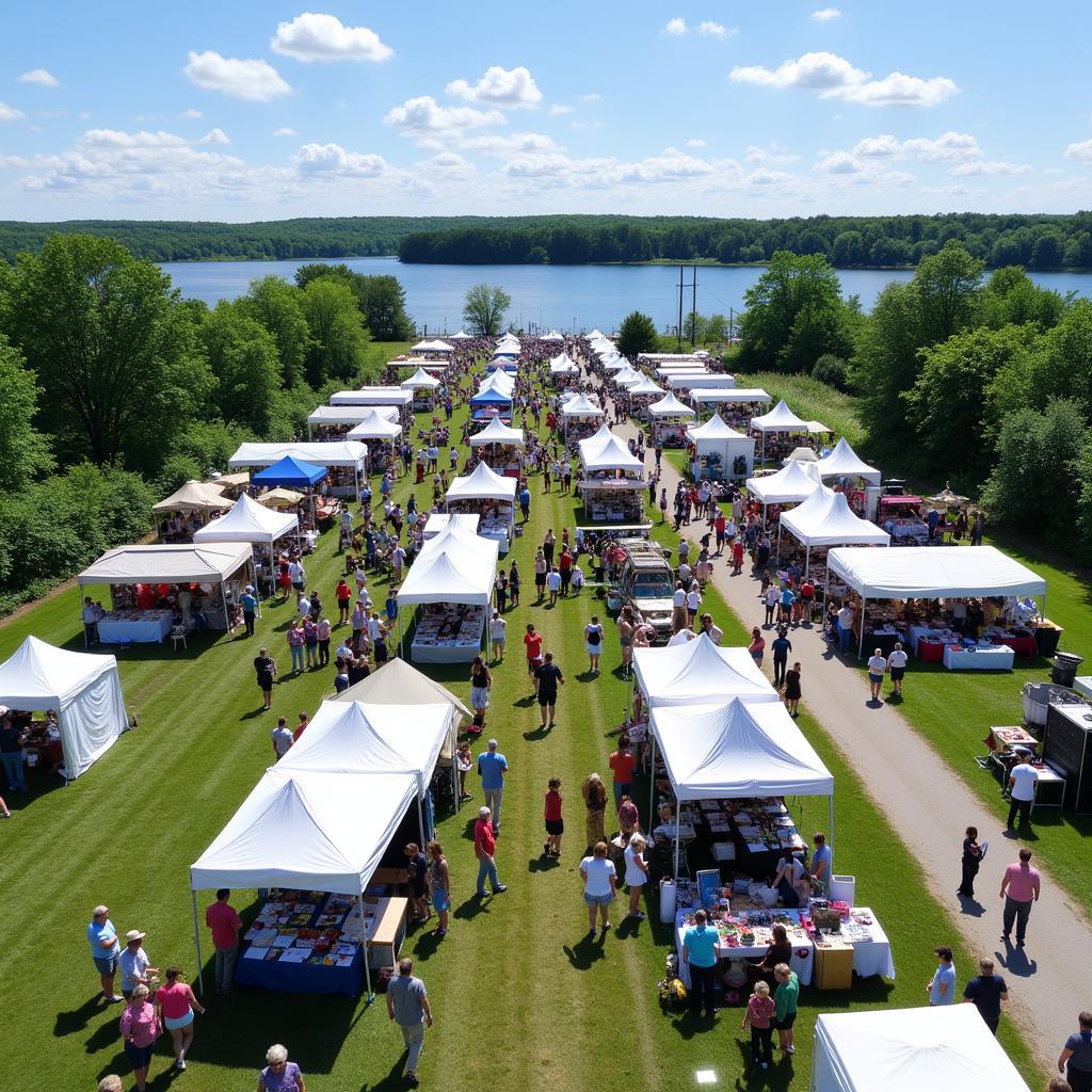 Charlevoix Michigan Art Fair Overview