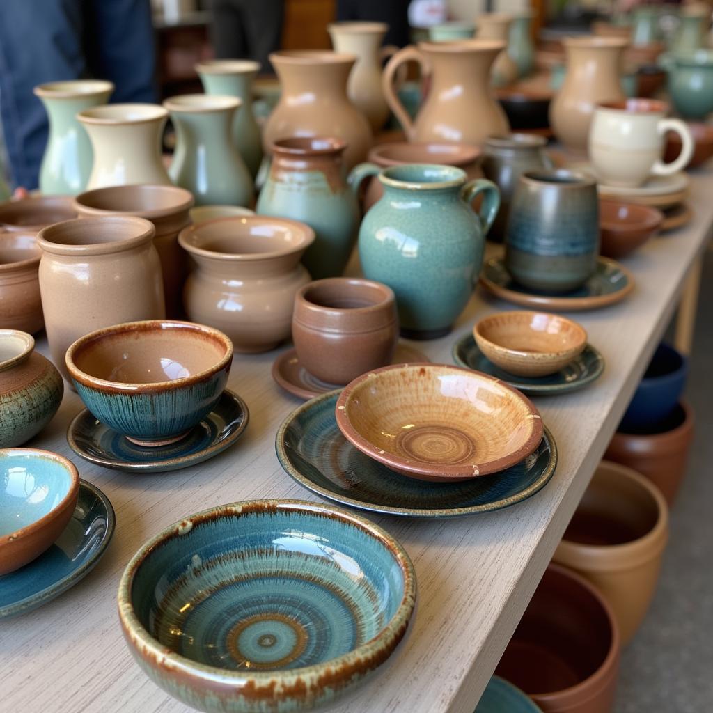 Unique Pottery at the Chimacum Arts and Crafts Fair