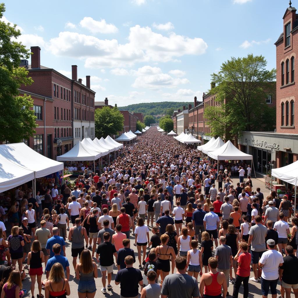 Chimneyville Arts Festival Crowd