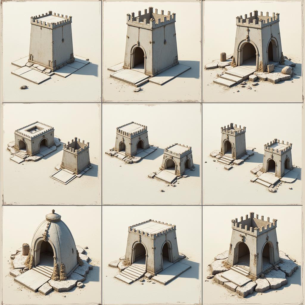 Step-by-step process of building a clash of clans art base