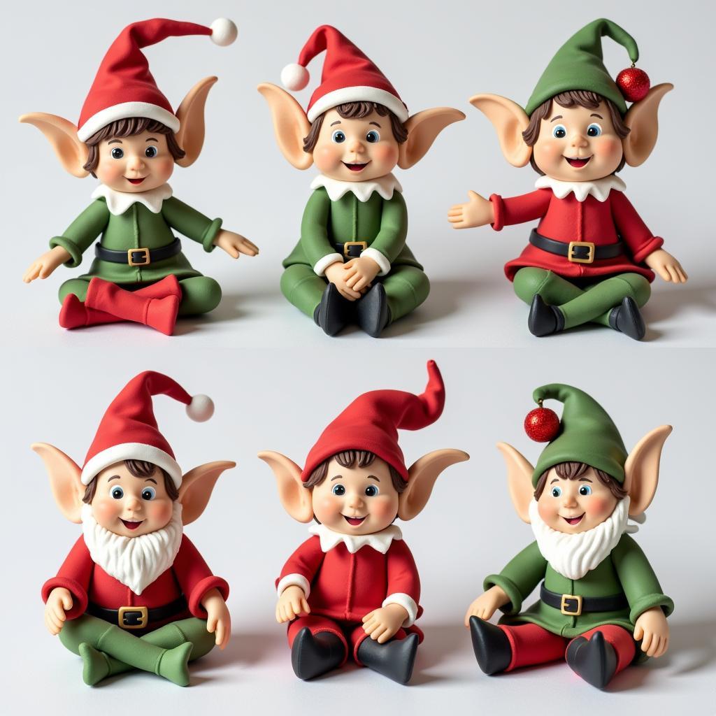 Clay Elf Sculptures: A Festive Christmas Art Project