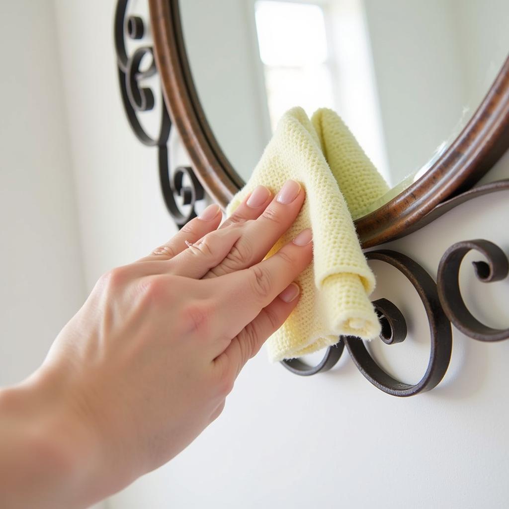 Cleaning Wall Art with Mirror Effectively