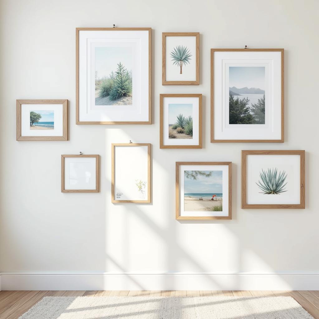 Coastal Art Gallery Wall