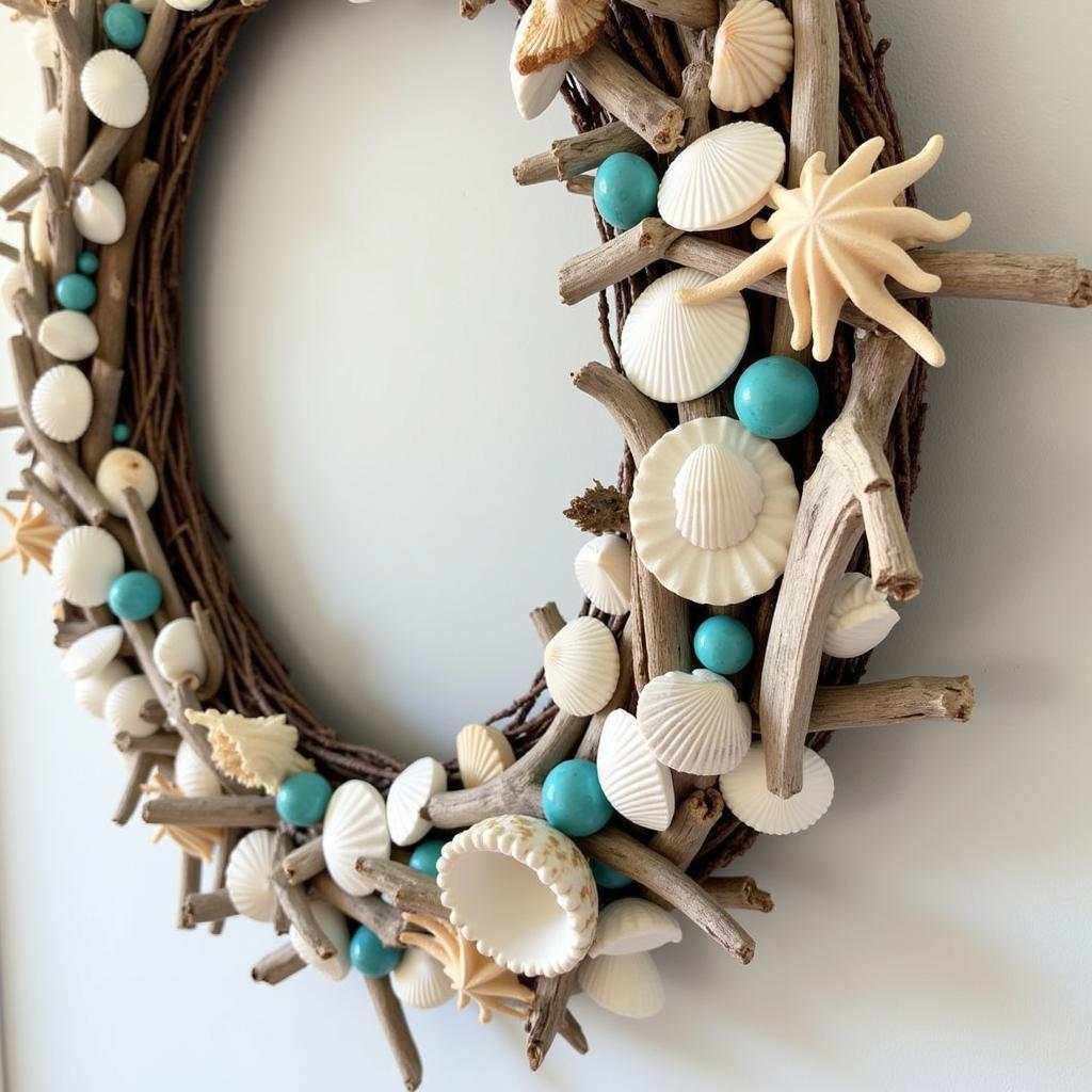 Coastal Cowgirl Home Decor: Seashell Wreath