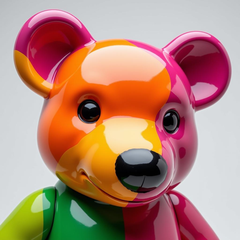 Colorful Bear Pop Art Sculpture