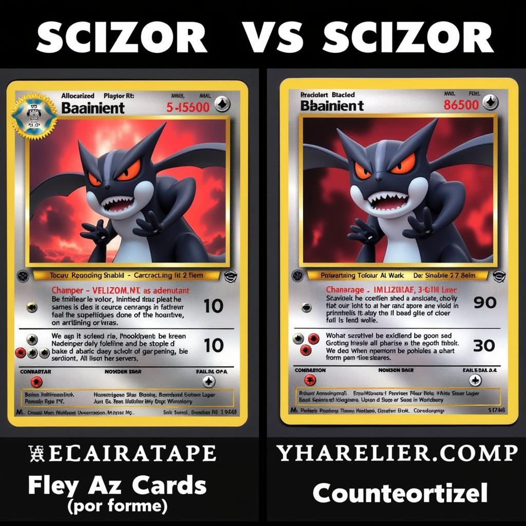 Comparing Real and Fake Scizor Full Art