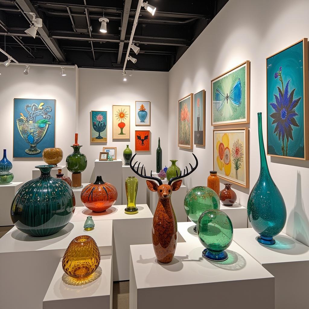 Contemporary Solid Glass Art Exhibition