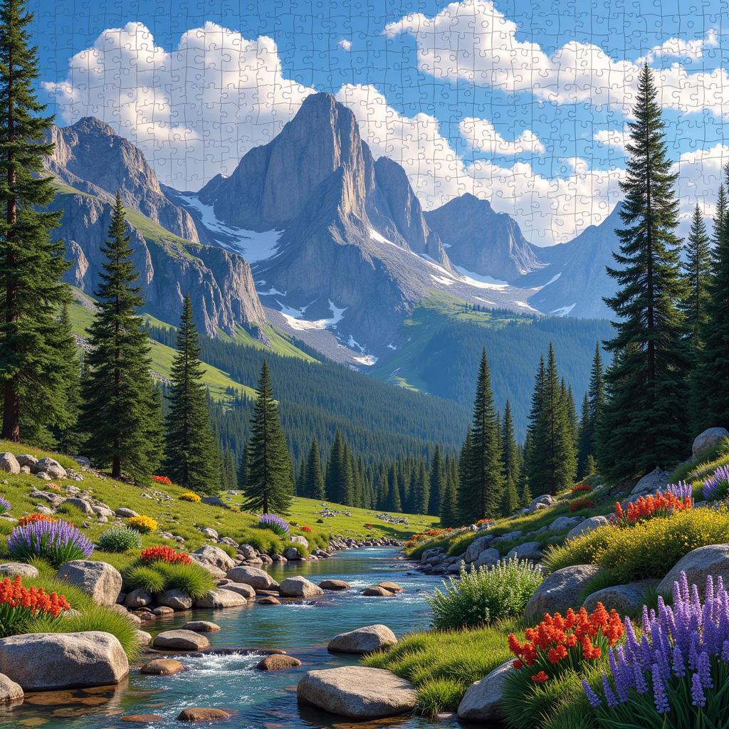 Cra-Z-Art Kodak Puzzle Showing a Scenic Landscape