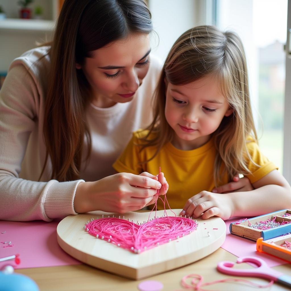 Creating String Art with Kids