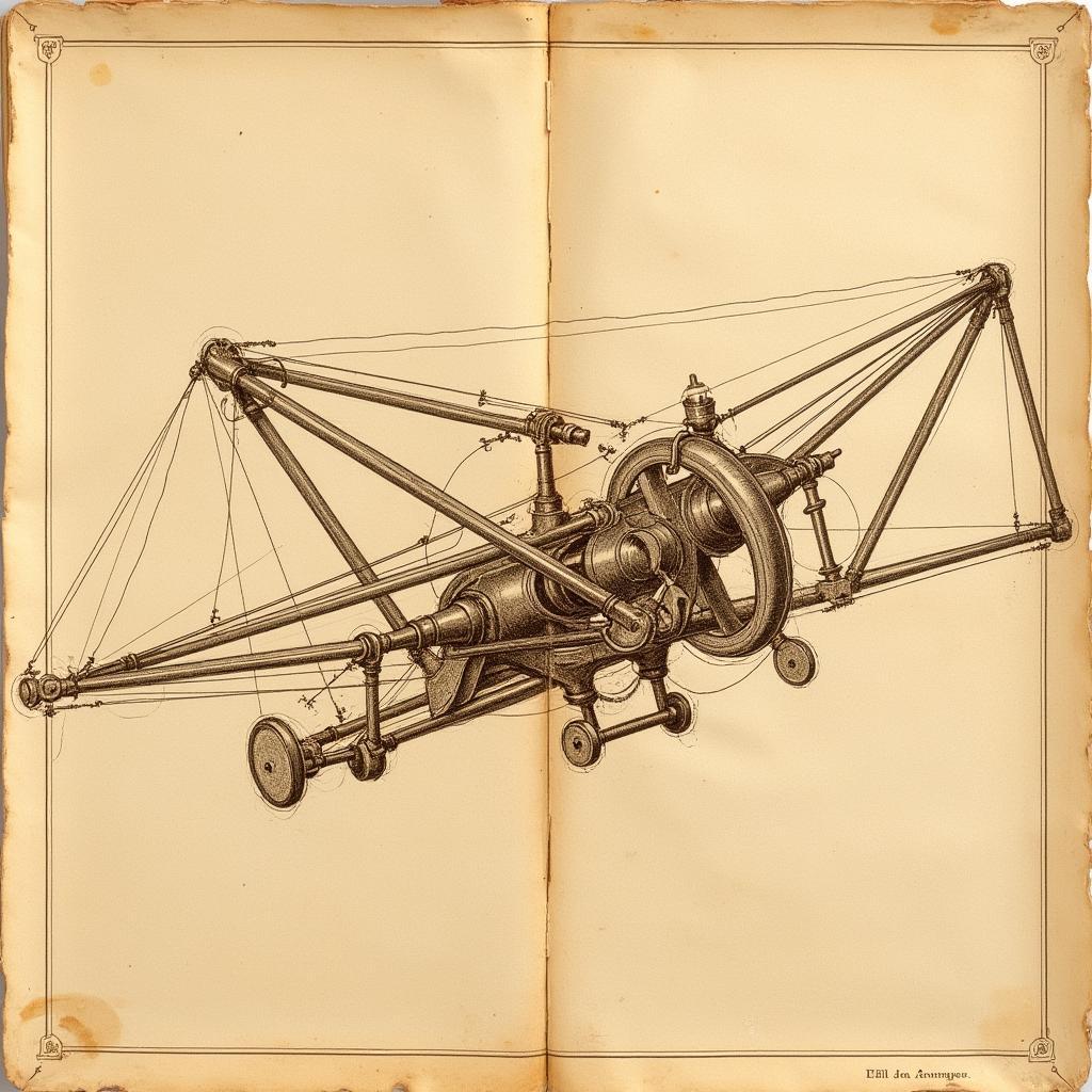 Da Vinci's Flying Machine Sketch: Innovation Takes Flight