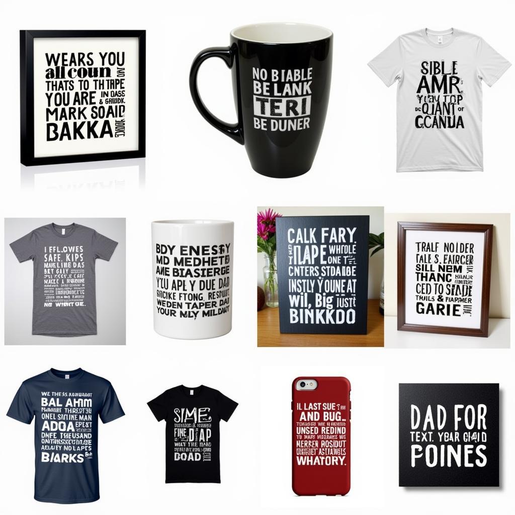 Dad Word Art Gift Ideas