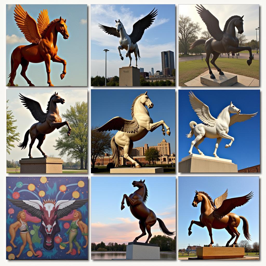 Modern Interpretations of Dallas Pegasus Art