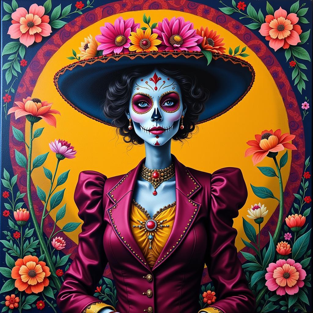 Day of the Dead Catrina Canvas Art