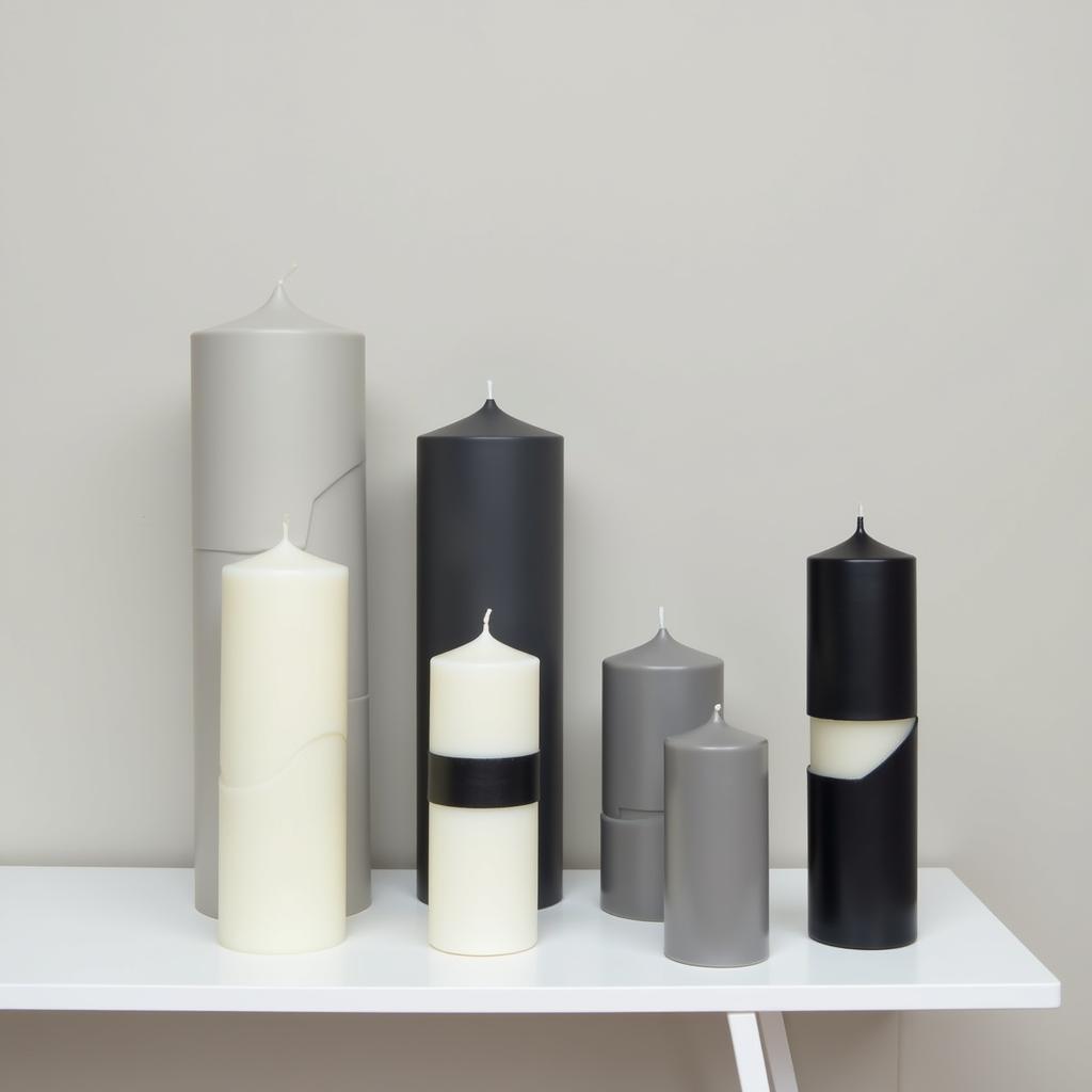 Deluxe Art Candles in Modern Minimalist Style