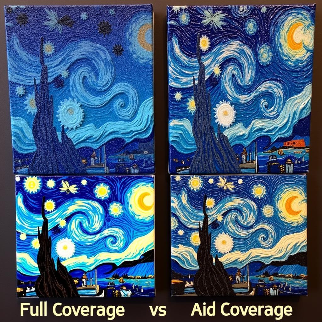 Diamond Art Starry Night: Full vs Partial Coverage