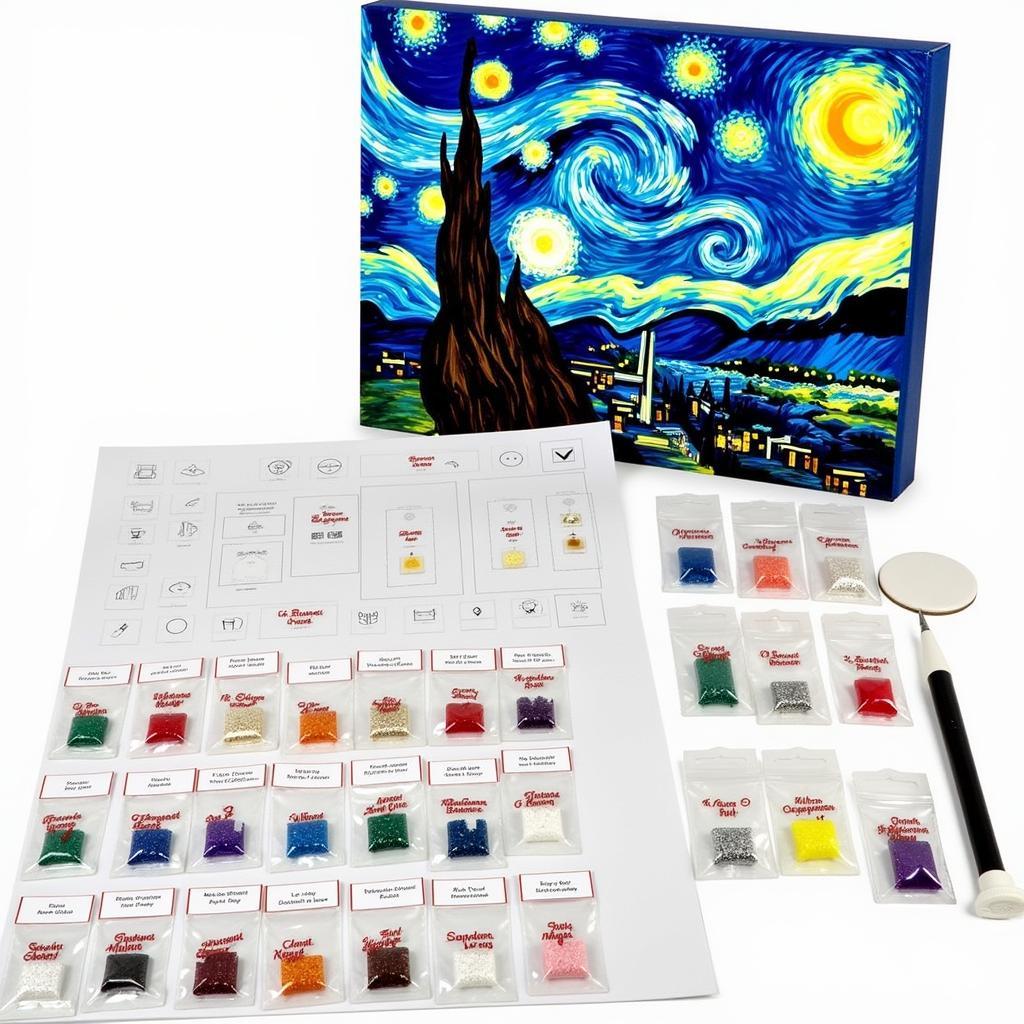 Diamond Art Starry Night Kit