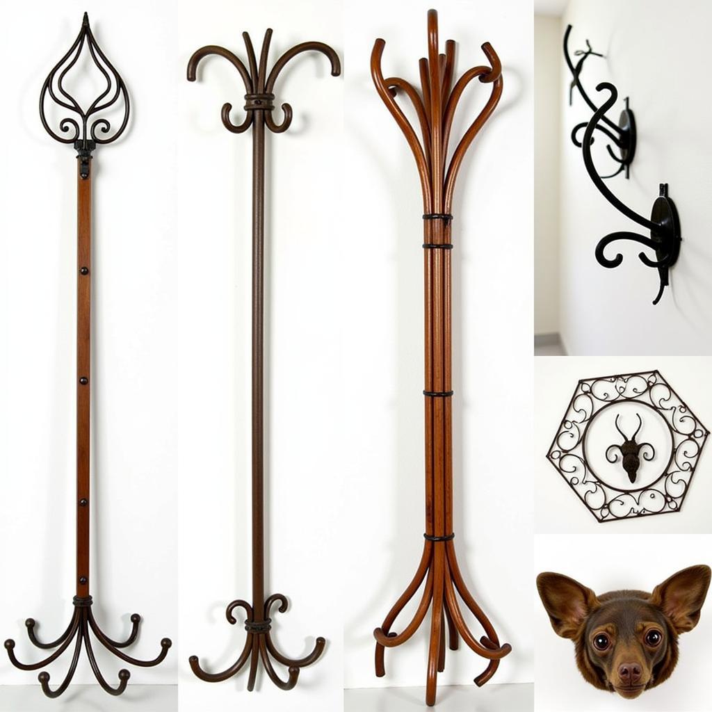 Various Styles of Wall Art Coat Racks