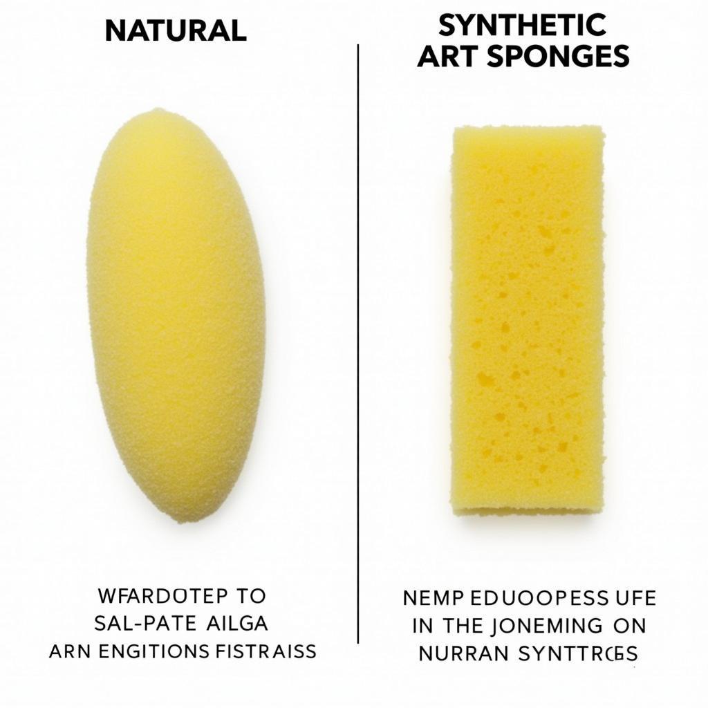 Different Types of Art Sponges - Natural and Synthetic