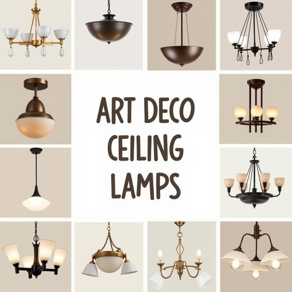 Different Types of Art Deco Ceiling Lamps