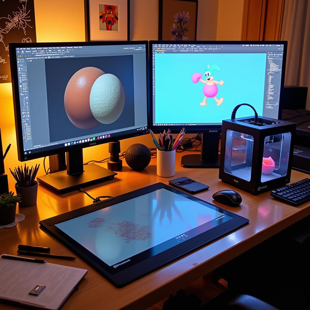 Digital Artist Workspace and Tools