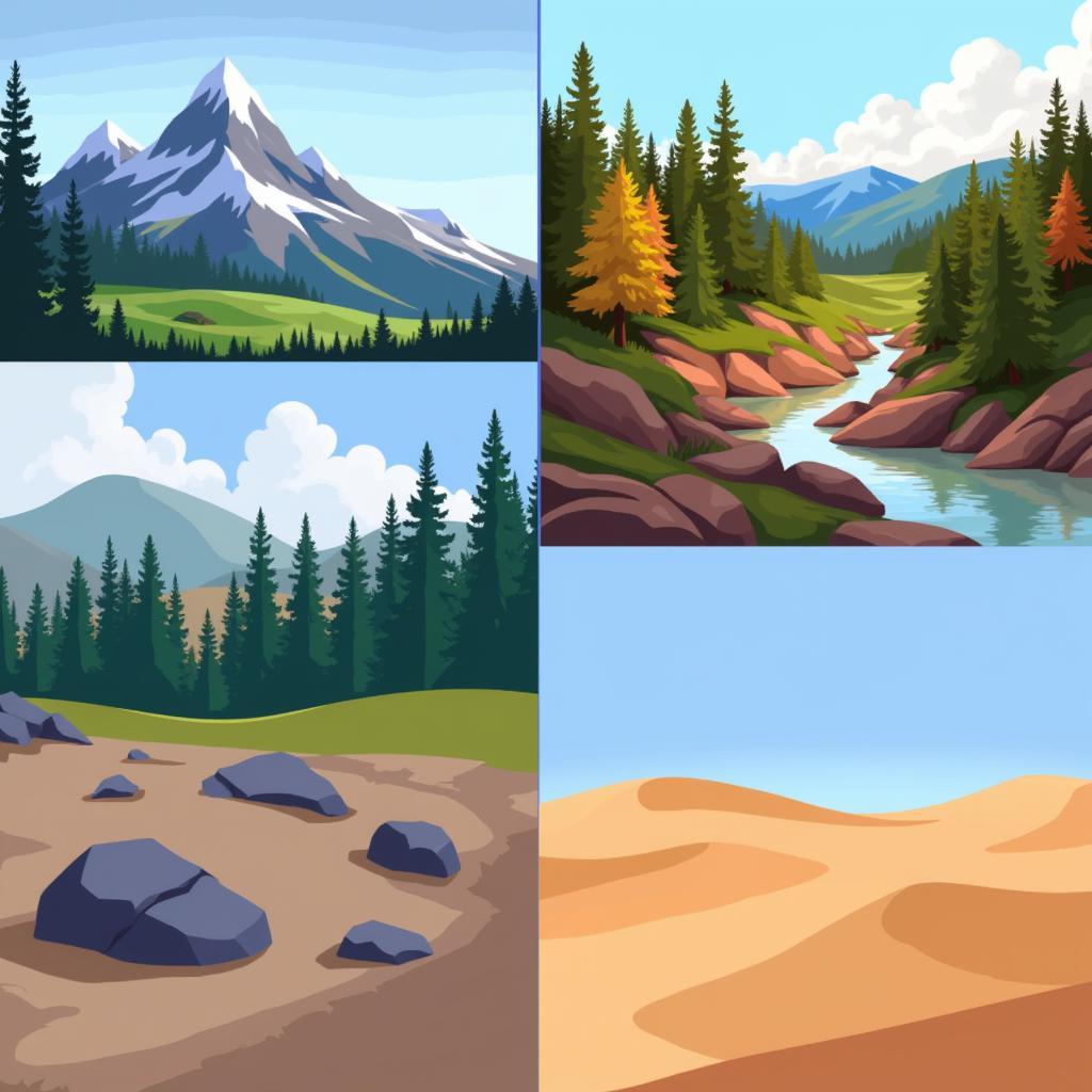 Different Styles of Digital Landscape Art