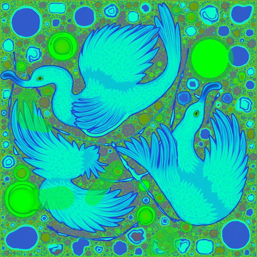 Abstract Large Bird Art - Digital Creation