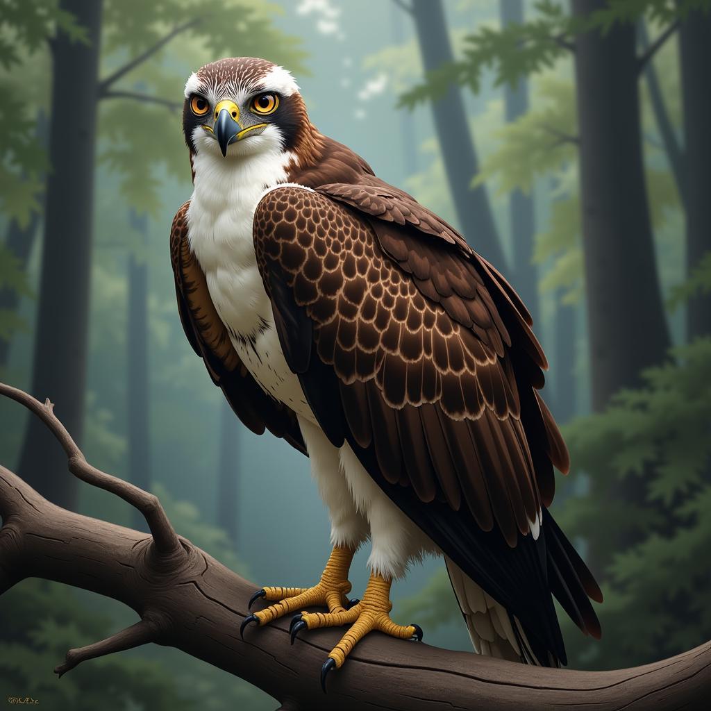 Digital Osprey Illustration