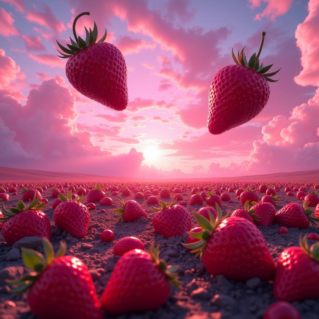 Digital Strawberry Fields Landscape