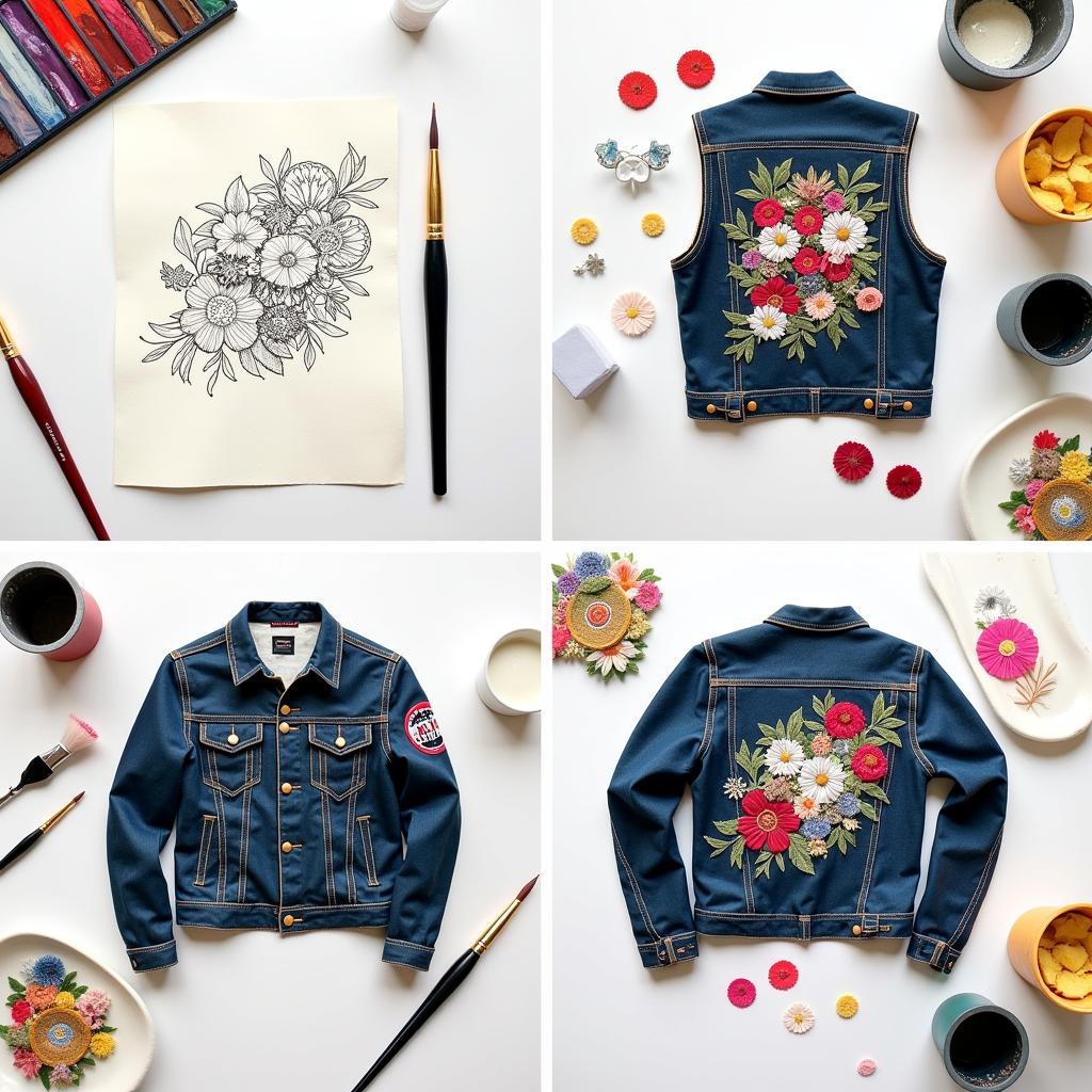 DIY Art Jacket Design Process