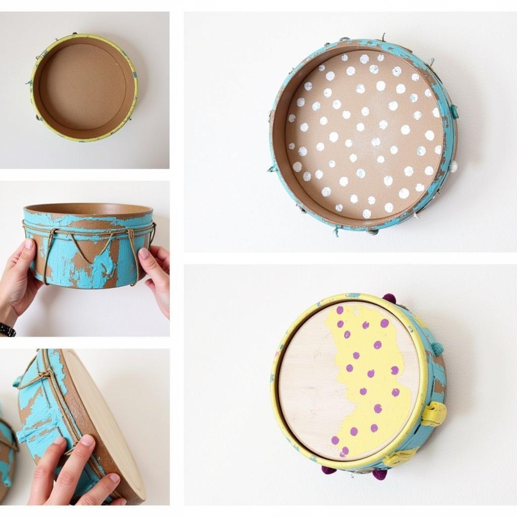 DIY drum wall art tutorial step-by-step guide