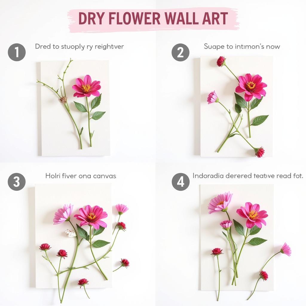 DIY Dry Flower Wall Art Tutorial