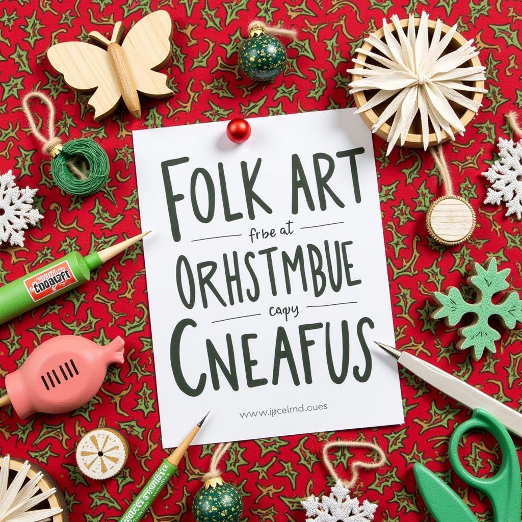 DIY Folk Art Christmas Crafts