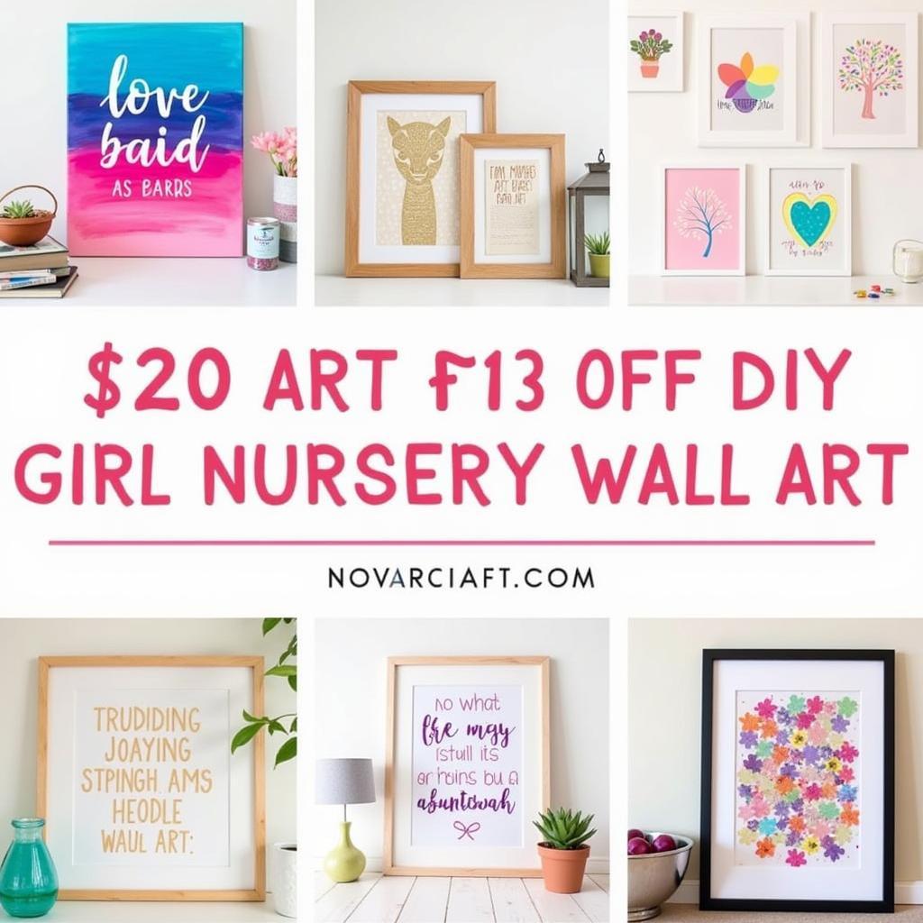 DIY Girl Nursery Wall Art Projects