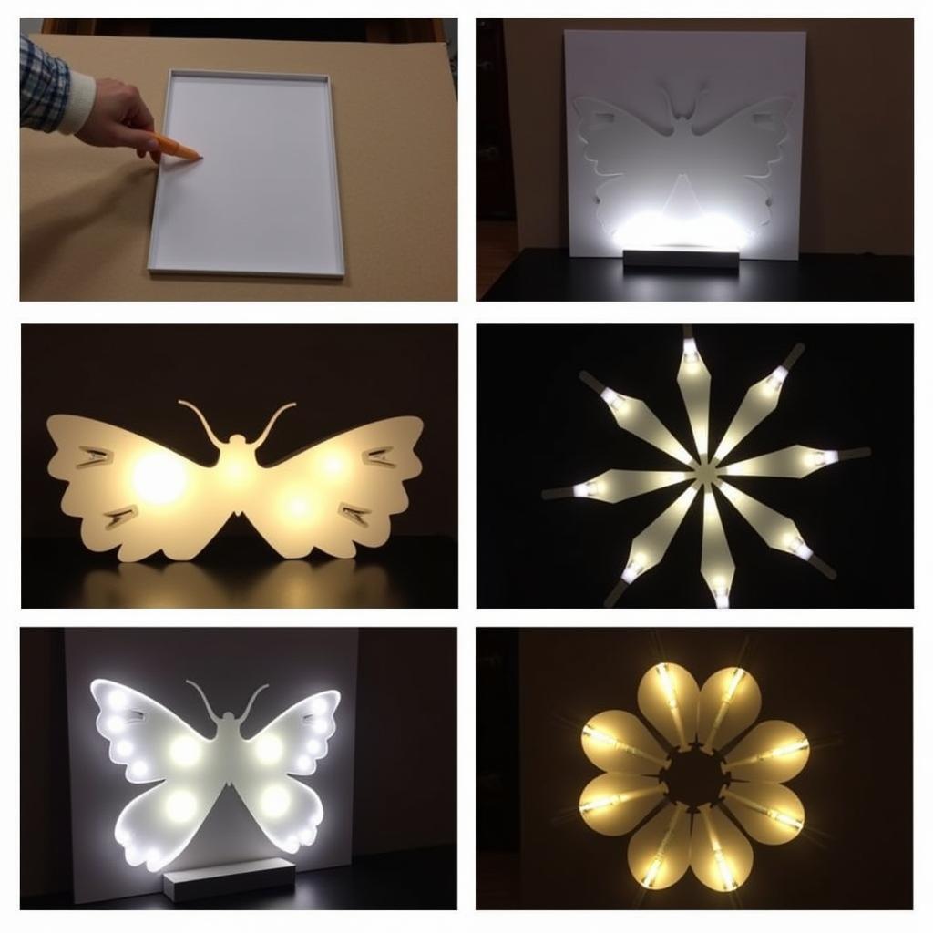 A step-by-step guide on how to create DIY light up wall art