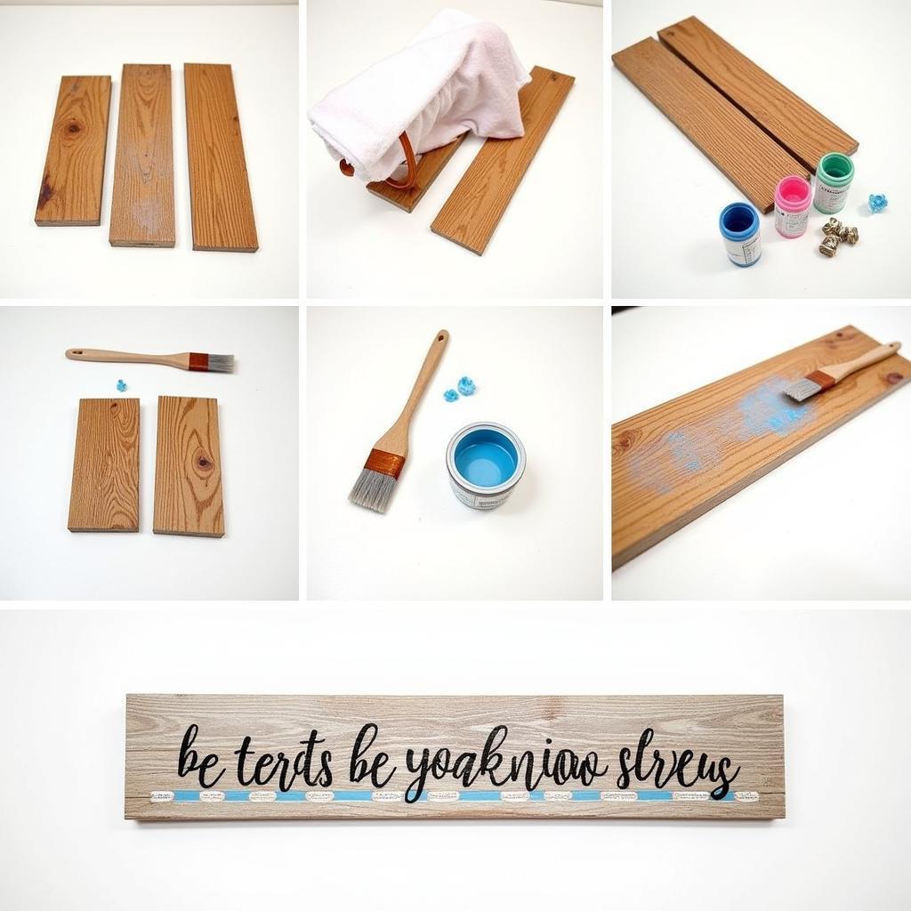 DIY Vintage Wood Art Project