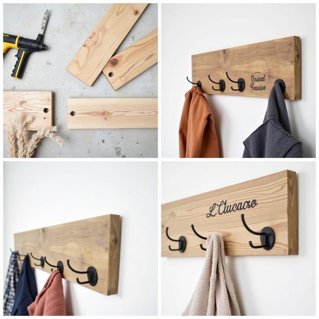 DIY Wall Art Coat Rack Project