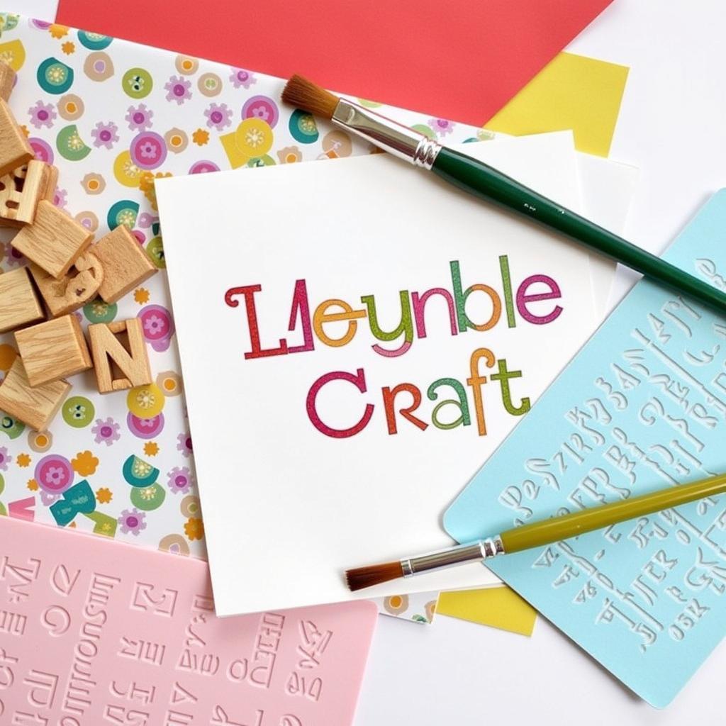 Simple DIY word art projects can be created using various materials and techniques.