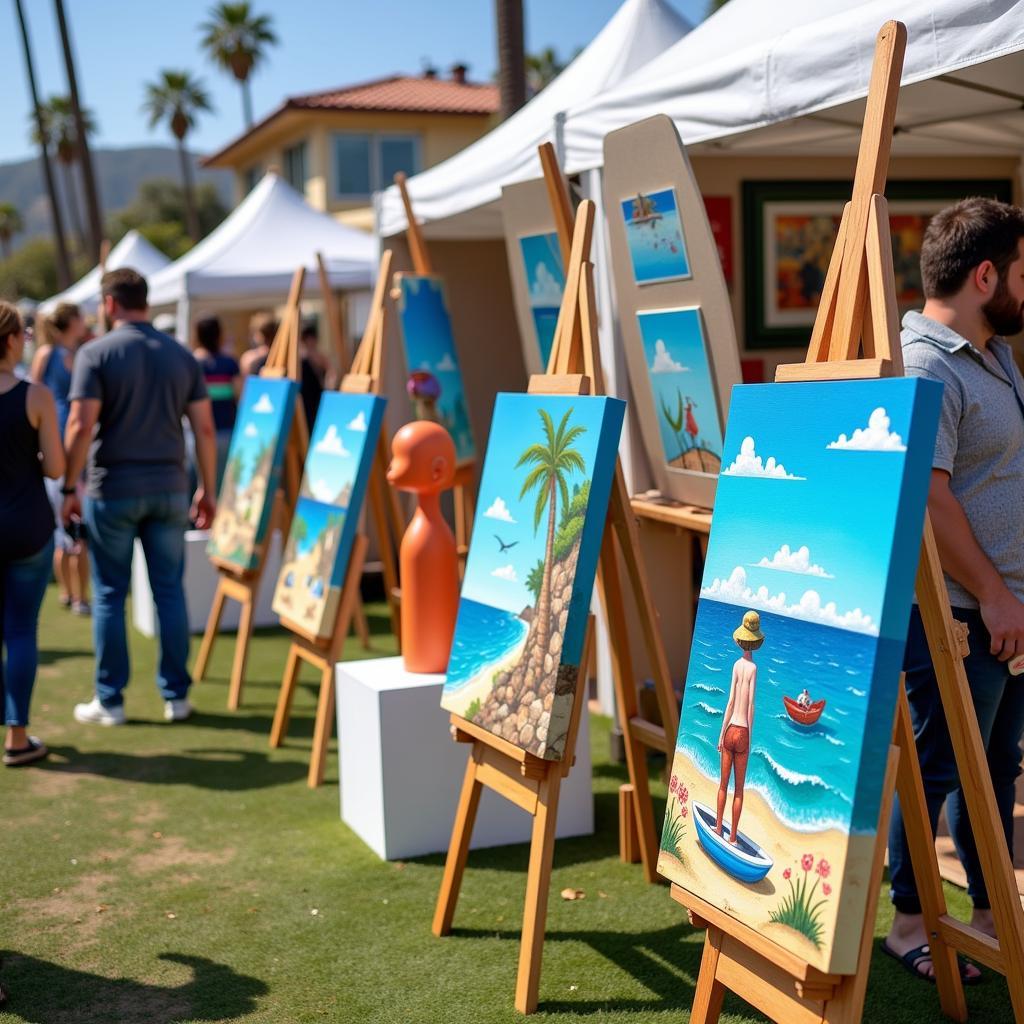 Doheny Surf and Art Festival Art Display