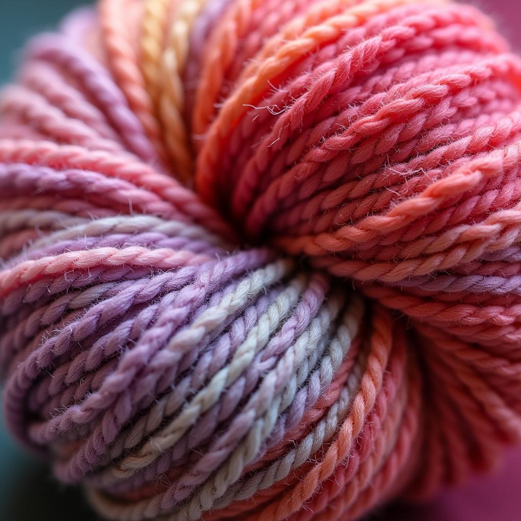 Close-up of Dolce Yarn Fibers