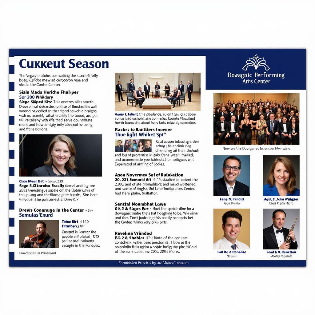 Dowagiac Performing Arts Center Current Season Brochure