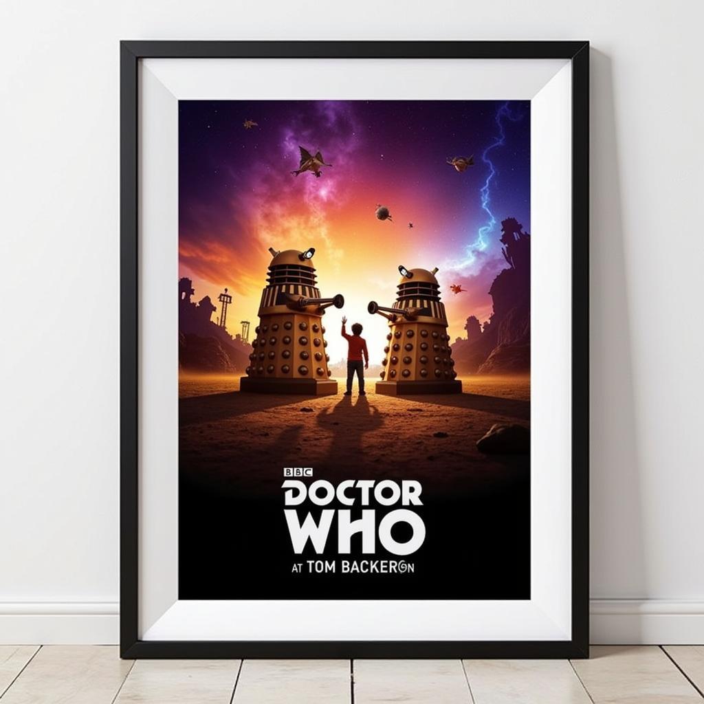 Vintage Dr Who Poster Wall Art